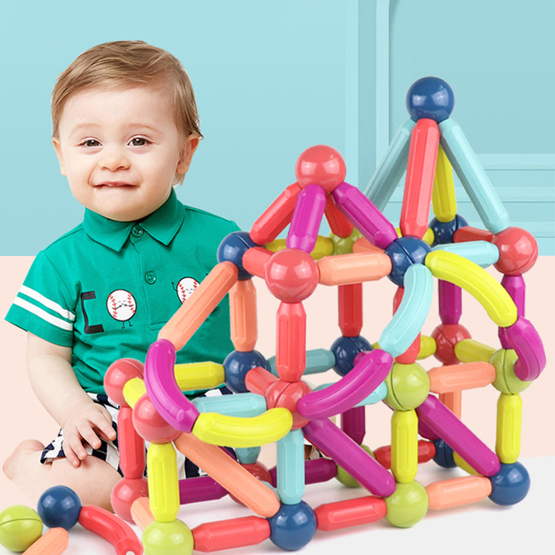 Baby Toys Magnetic Stick Building Blocks Game Magnets Children Set Kid ...