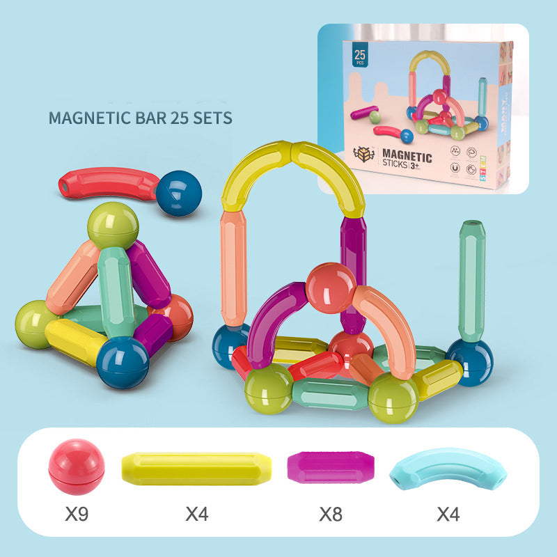 Baby Toys Magnetic Stick Building Blocks Game Magnets Children Set Kid ...